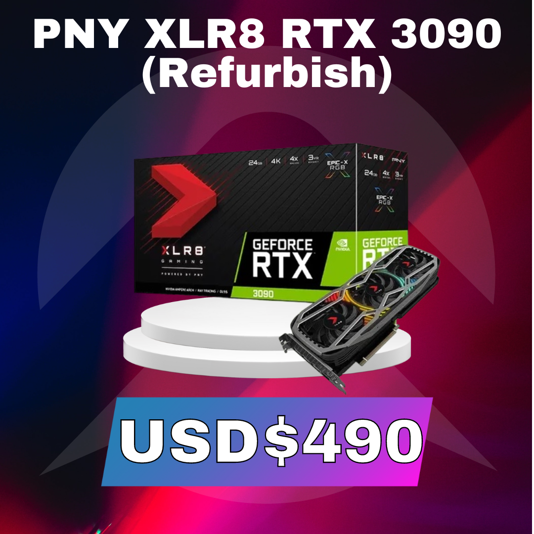 PNY XLR8 GAMING NVIDIA RTX 3090 24GB REFURBISH Mejor precio en