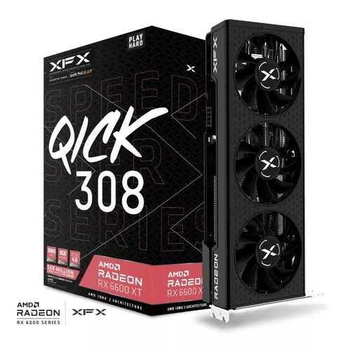 PLACA DE VIDEO AMD XFX QICK 308 RADEON 6600 XT 8GB (USADA) - Premium Placas de Video de XFX - Solo $280000! Compra ahora Web3Arg