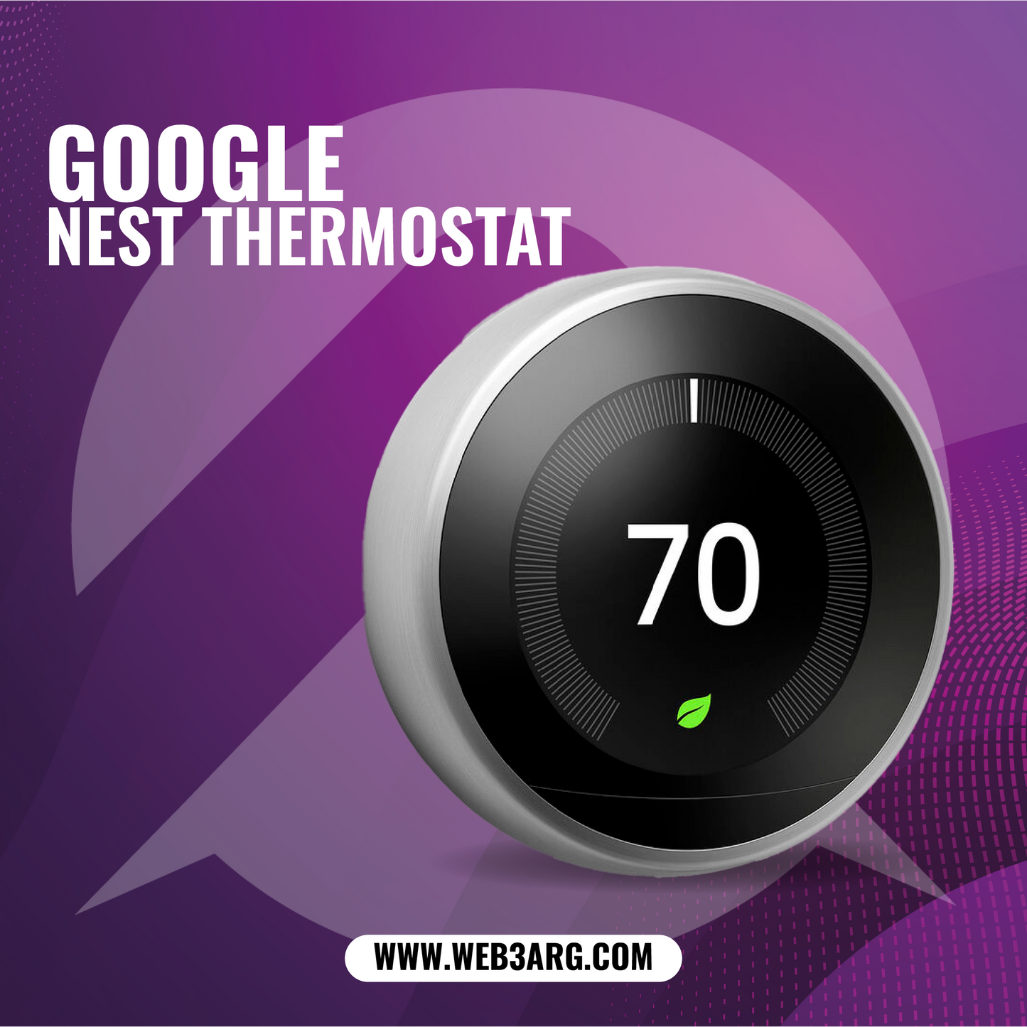 GOOGLE NEST LEARNING SMART WIFI THERMOSTAT - Premium Termostato de Google - Solo $550000! Compra ahora Web3Arg