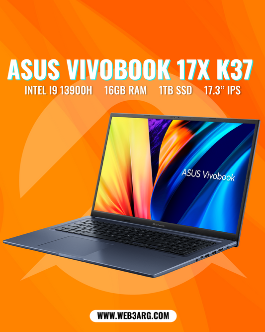 ASUS VIVOBOOK 17X K3704VA-DS96 CORE I9-13900H 1TB SSD 16GB 17.3"