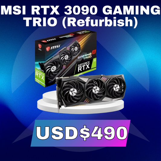 MSI NVIDIA RTX 3090 GAMING TRIO 24GB (REFURBISH) - Premium Placas de Video de MSI - Solo $632100! Compra ahora Web3Arg