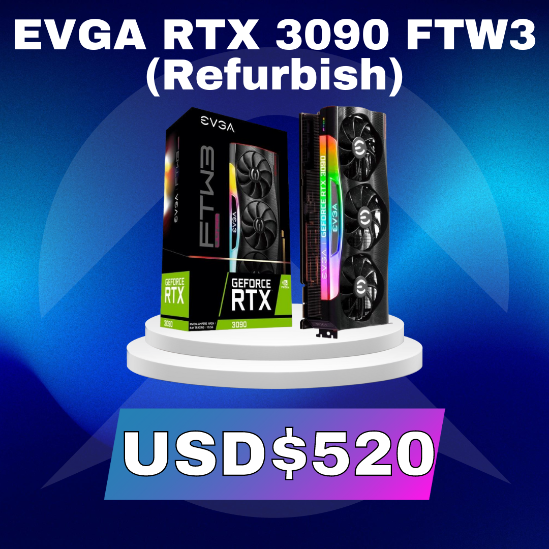 EVGA NVIDIA RTX 3090 FTW3 ULTRA GAMING GDDR6X 24GB (REFURBISH) - Premium Placas de Video de EVGA - Solo $780000! Compra ahora Web3Arg