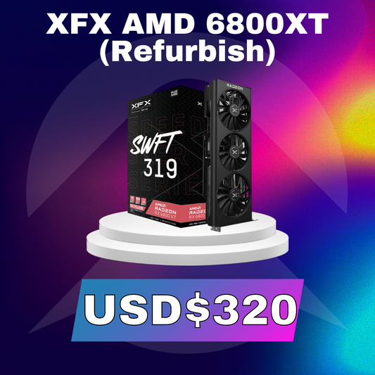 XFX AMD RADEON RX 6800XT 16GB (REFURBISH) - Premium Placas de Video de XFX - Solo $412800! Compra ahora Web3Arg