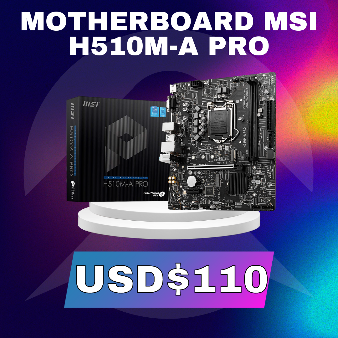 MOTHERBOARD MSI H510M-A PRO - Premium Hardware de MSI - Solo $145562.50! Compra ahora Web3Arg