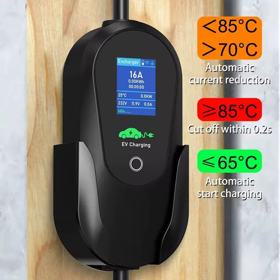 CARGADOR PORTATIL EV GBT 3,6 KW 16A AUTOS ELECTRICOS