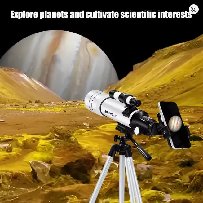 BORWOLF 70400 TELESCOPIO ASTRONOMICO 333X 400X70 C/TRIPODE