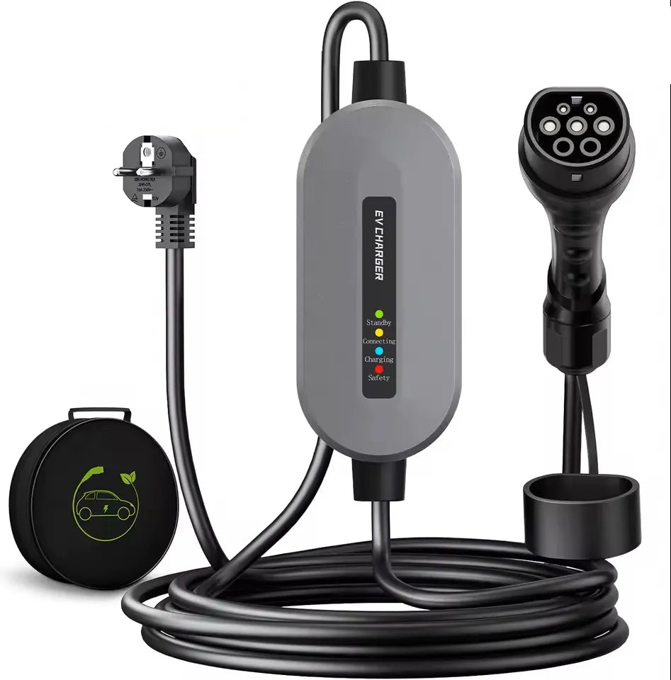 CARGADOR PORTATIL EV TIPO 2 16A 3,5 KW 110/220V AUTOMOVILES