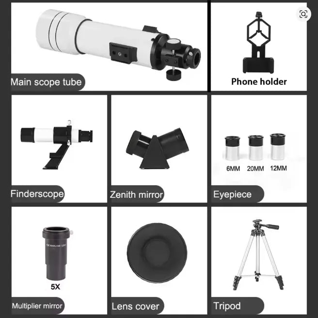 BORWOLF 70400 TELESCOPIO ASTRONOMICO 333X 400X70 C/TRIPODE