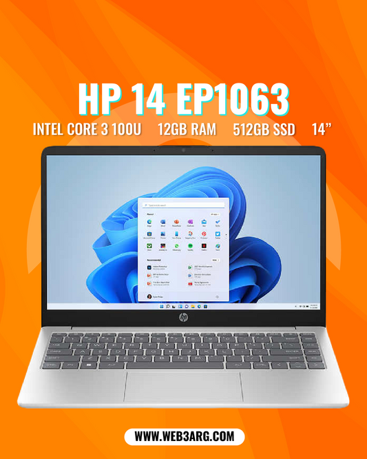 HP 14-EP1063 CORE 3-100U 512GB SSD 12GB 14" (1920x1080)
