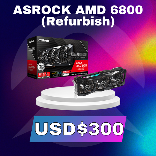 ASROCK CHALLENGER PRO OC EDITION AMD 6800 16GB (REFURBISH) - Premium Placas de Video de AsRock - Solo $406350! Compra ahora Web3Arg