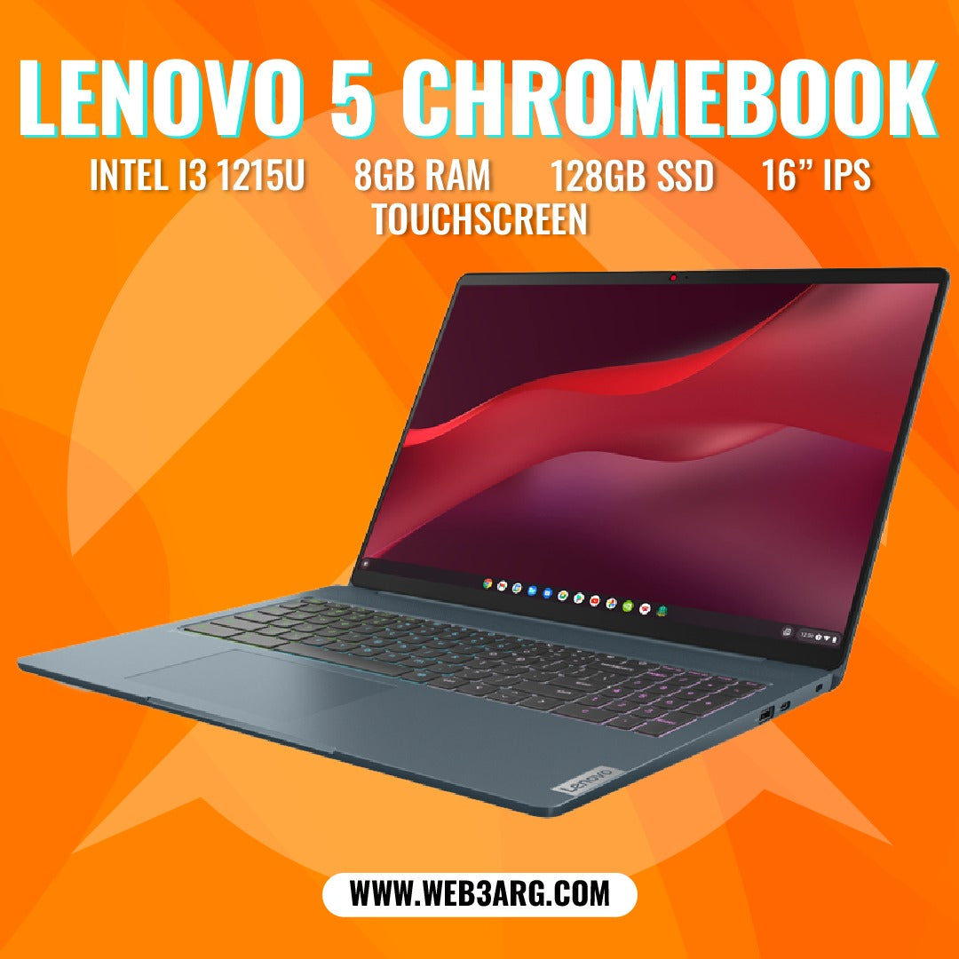 LENOVO 5 161AU7 GAMING INTEL CORE I3-1215U 128GB SSD EMMC 8GB RAM 16" - Premium Notebook de Lenovo - Solo $766000! Compra ahora Web3Arg