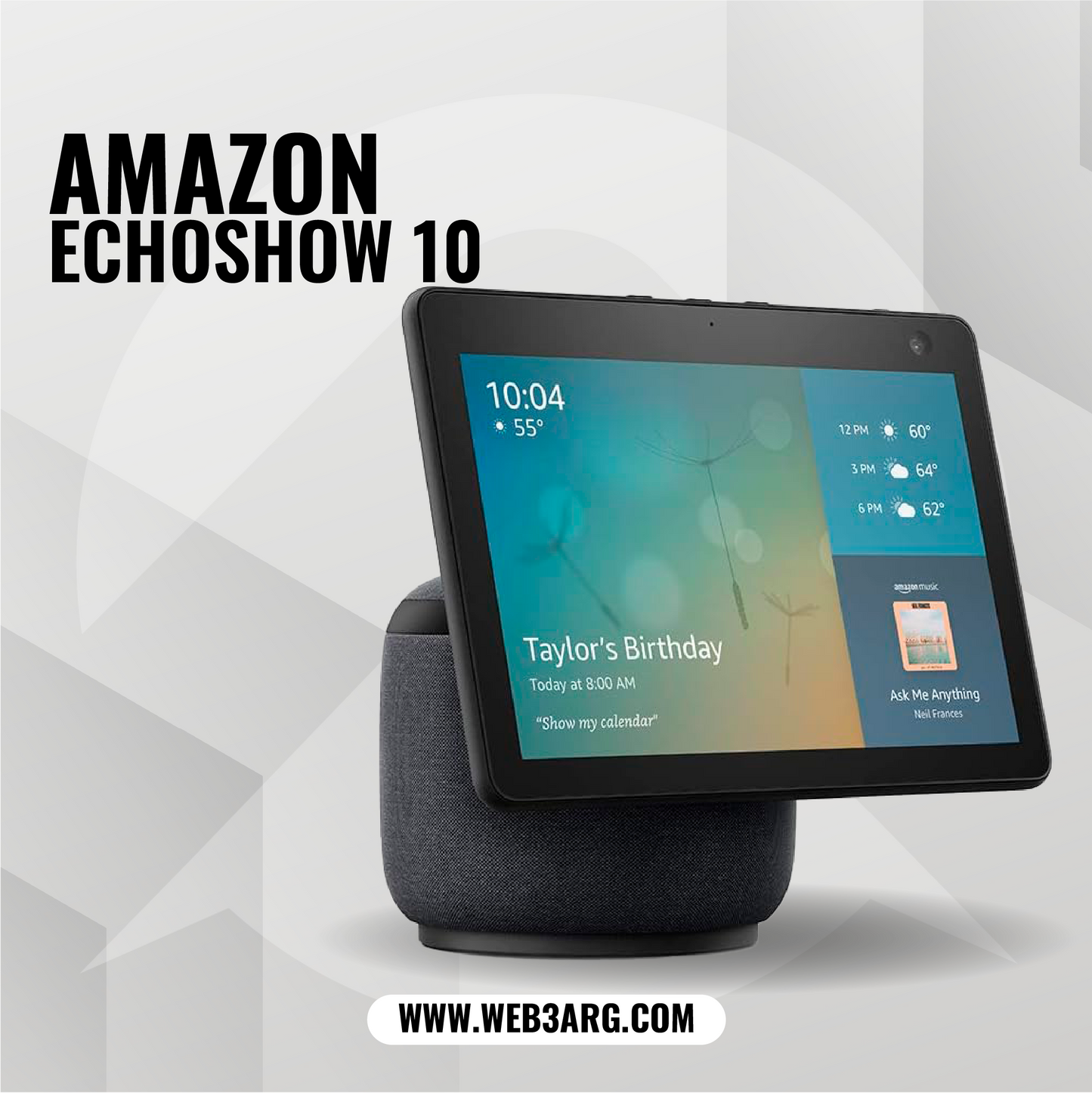 AMAZON ECHO SHOW 10 3RD GEN - Premium Hub de Amazon - Solo $665438! Compra ahora Web3Arg