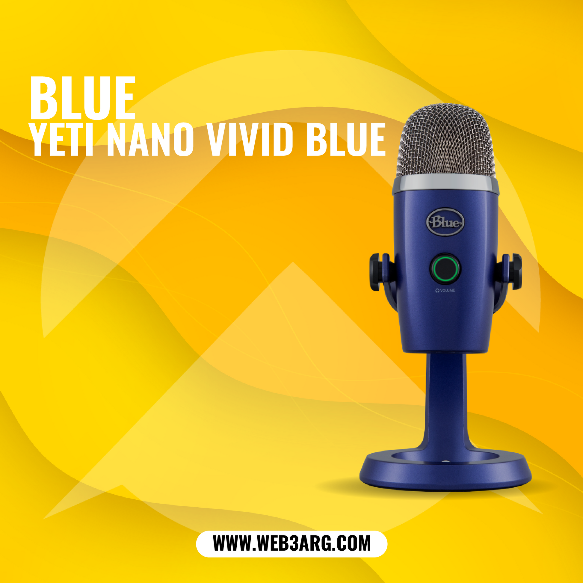 MICROFONO BLUE YETI NANO VIVID BLUE - Premium Micrófonos de Web3Arg - Solo $222625! Compra ahora Web3Arg