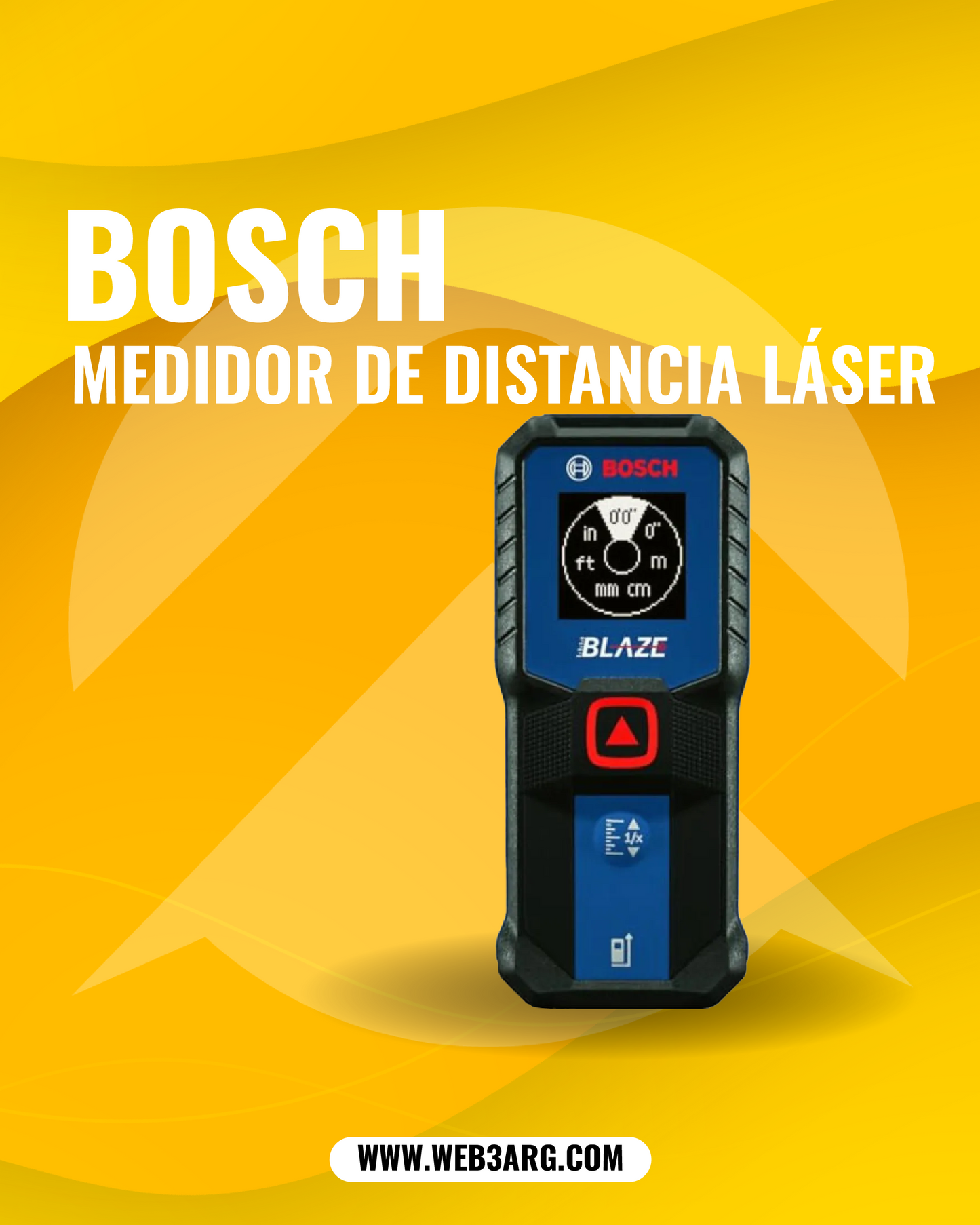 MEDIDOR DE DISTANCIA LASER BOSCH GLM100-23 30M SELLADO
