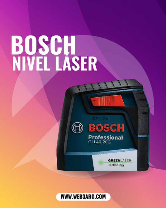 NIVEL LASER VERDE BOSCH GLL40-20G 12M TECNOLOGIA VISIMAX