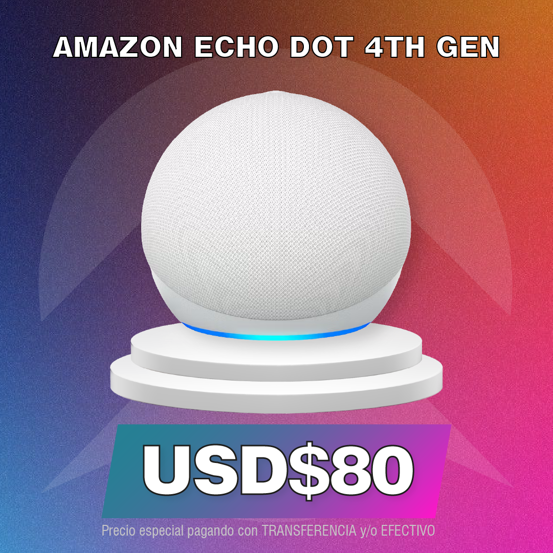 AMAZON ALEXA ECHO DOT 4TH GEN CON RELOJ - Premium Hub de Amazon - Solo $119875! Compra ahora Web3Arg
