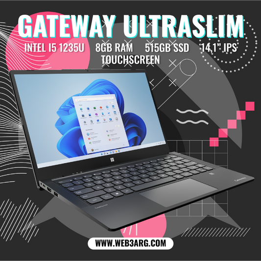 GATEWAY GWTC51427 ULTRA SLIM INTEL I5-1235U 512GB SSD - Premium Notebook de GATEWAY - Solo $1121250! Compra ahora Web3Arg