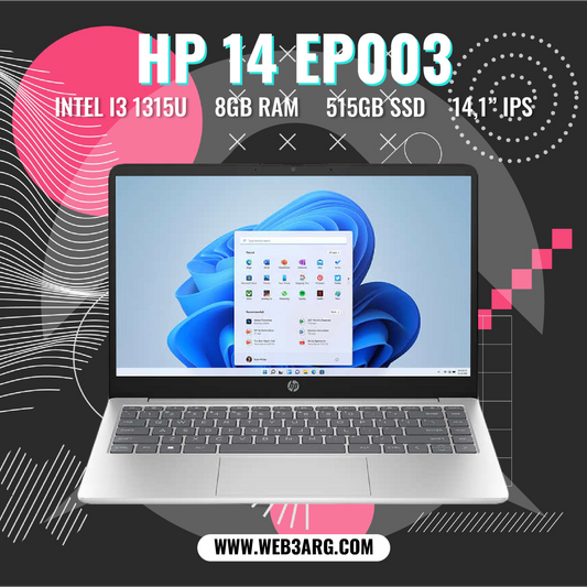 HP 14-EP0033 INTEL CORE I3 1315U - Premium Notebook de HP - Solo $799000! Compra ahora Web3Arg