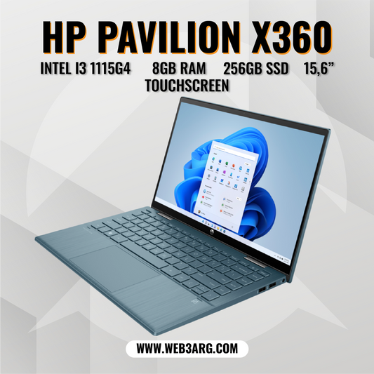 HP PAVILION X360 2 EN 1 INTEL I3 1215U SSD 256GB RAM 8GB 14" Touchscreen - Premium Notebook de HP - Solo $956025! Compra ahora Web3Arg