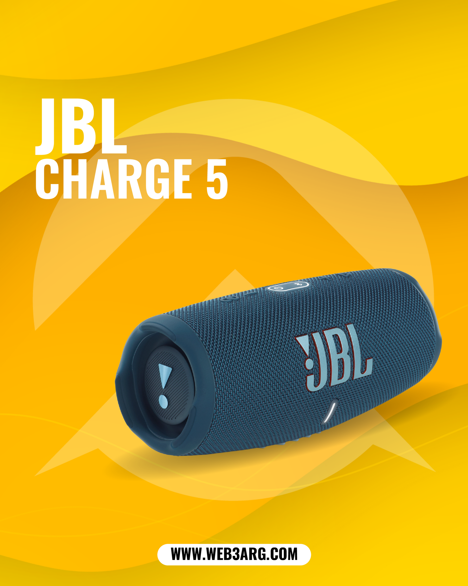 PARLANTE JBL CHARGE 5 PORTATIL BLUETOOTH WATERPROOF NEGRO - Premium Parlante de JBL - Solo $330600! Compra ahora Web3Arg