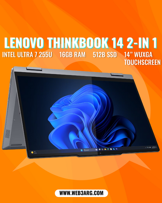 LENOVO THINKBOOK 14 GEN 5 2-EN-1 CORE ULTRA 7 255U 1TB SSD 16GB 14" (1920x1200) TOUCHSCREEN WIN11 PRO