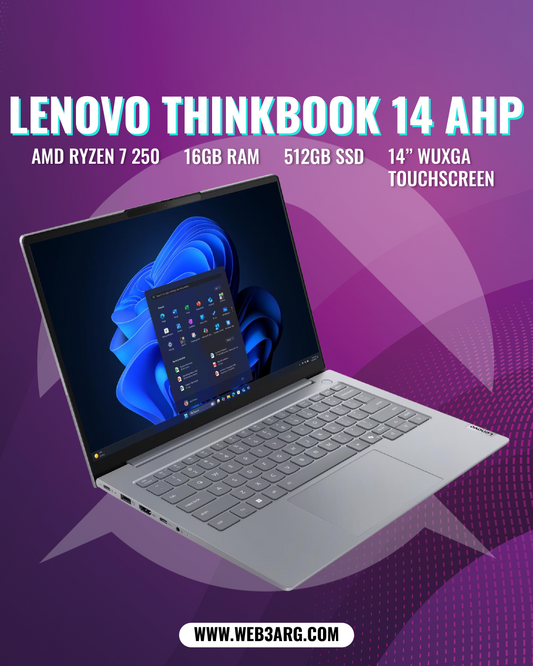LENOVO THINKBOOK 14 AHP GEN 9 AMD RYZEN 7 250 512GB SSD 16GB 14" (1920x1200) TOUCHSCREEN WIN11 PRO