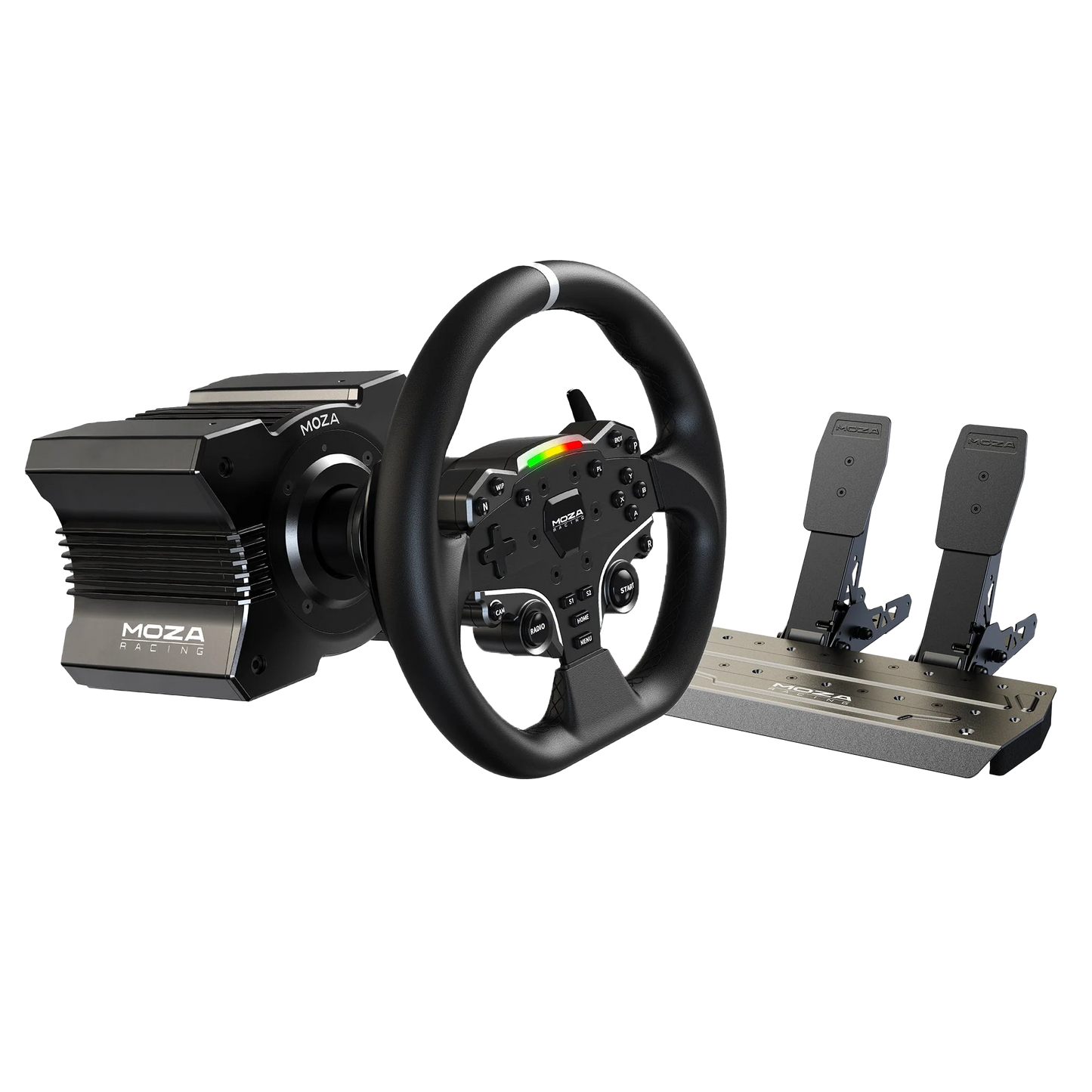 SIMULADOR DE CARRERA VOLANTE Y PEDALES MOZA R5 RACING BUNDLE