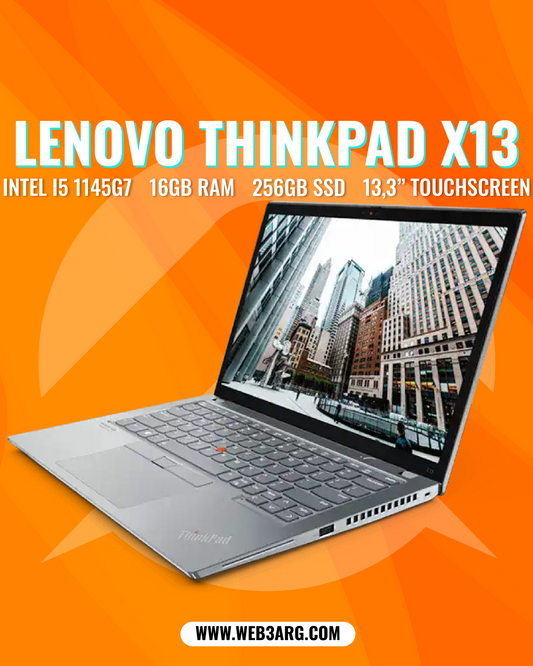 (OUTLET) LENOVO THINKPAD X13 ALUMINIUM G2 CORE I5-1145G7 256GB SSD 16GB 13.3" (1920x1200) TOUCHSCREEN