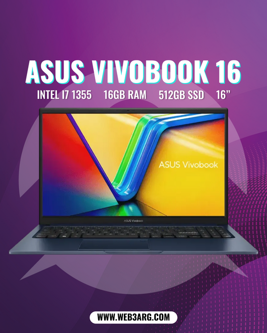 ASUS VIVOBOOK 16 F1605VA-WS74 CORE I7-1355U 512GB SSD 16GB RAM