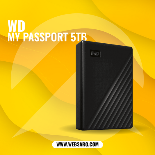 LENOVO WD 5TB MY PASSPORT DISCO DURO EXTERNO - Premium Hardware de Lenovo - Solo $144000! Compra ahora Web3Arg